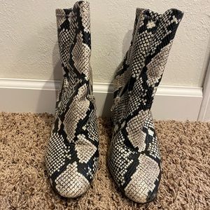 Snakeskin boots